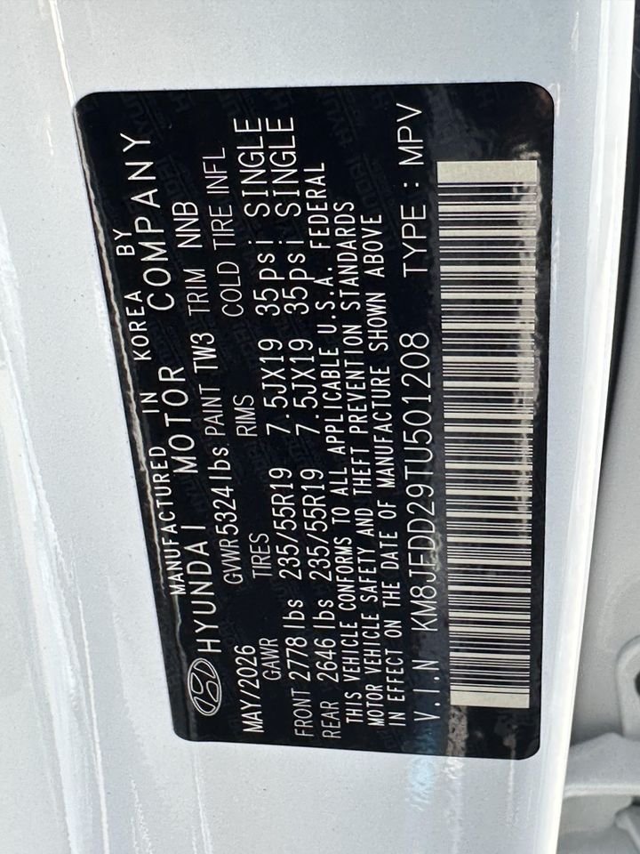 New 2026 Creamy White Pearl Hyundai Limited image 33