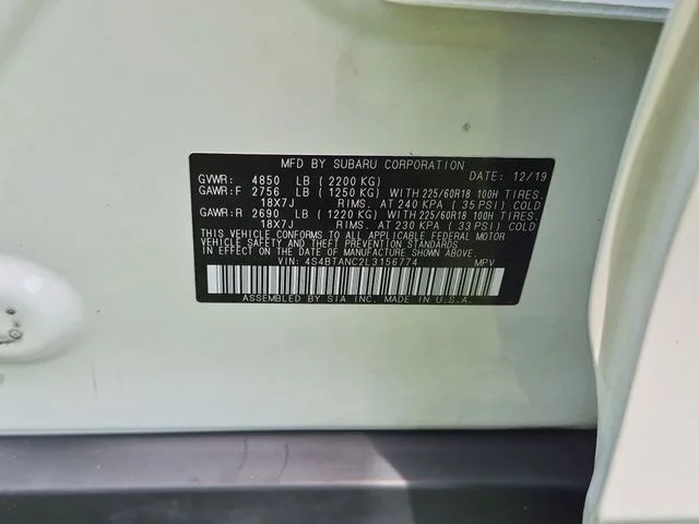 Used 2020 White Subaru Limited image 35