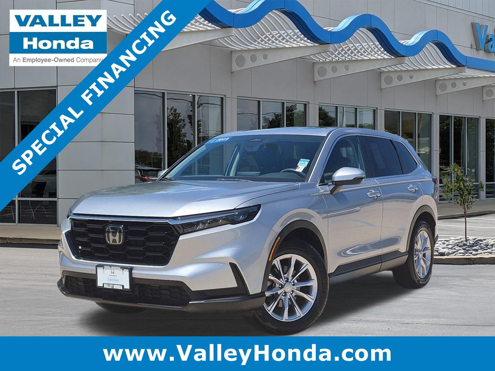 Certified Used 2023 Lunar Silver Metallic Honda EX AWD image 1