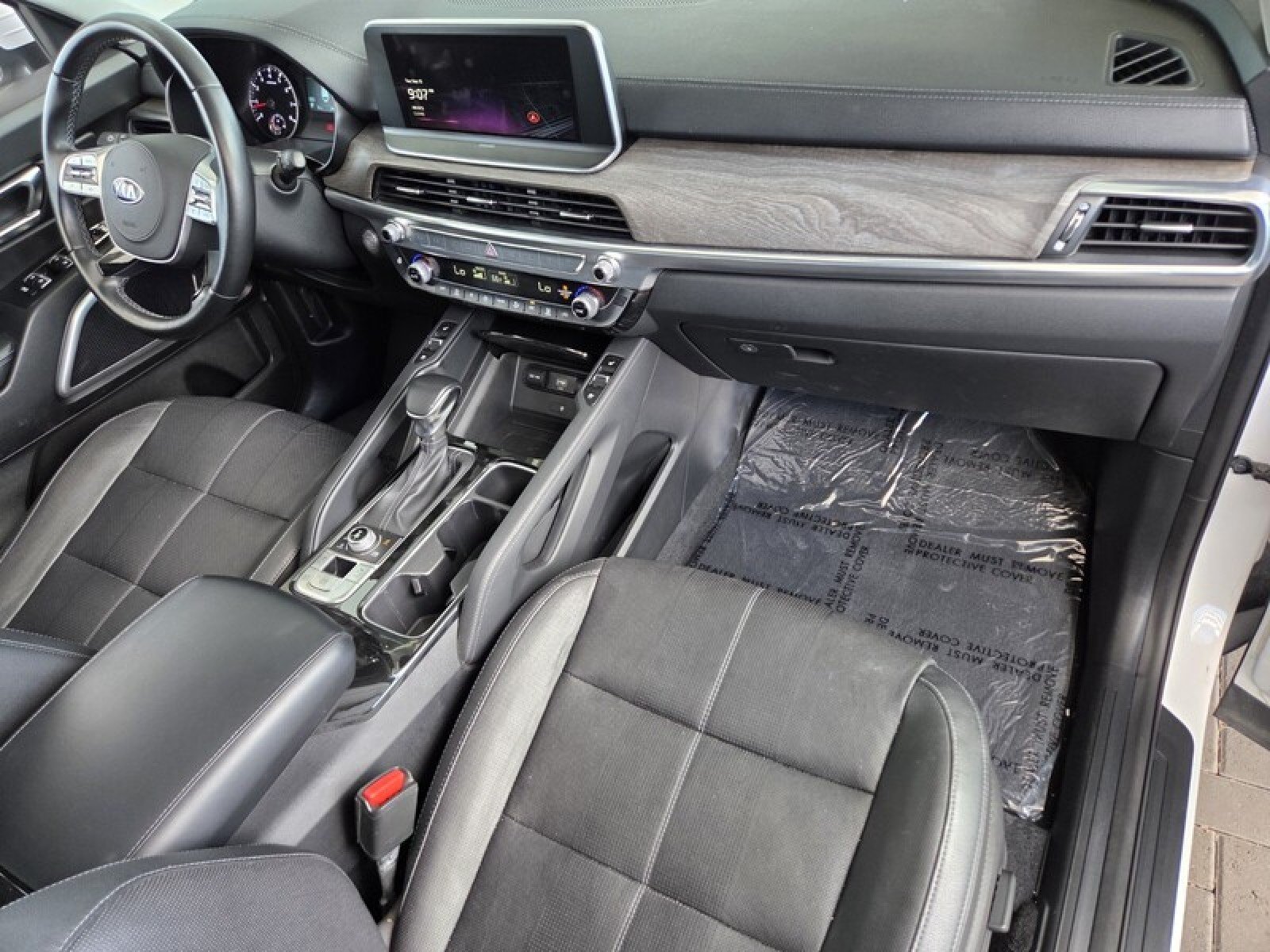 Used 2021 Glacial White Pearl Kia EX image 21