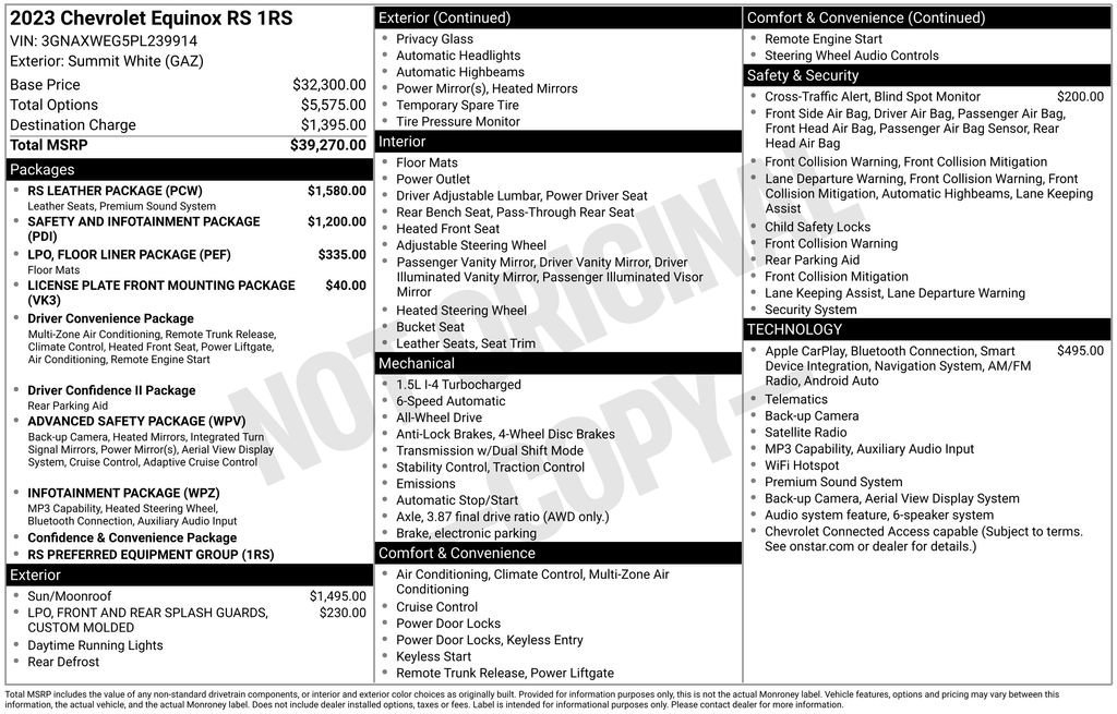 Used 2023 Summit White Chevrolet RS image 2