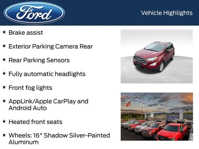 Used 2020 Red Ford SE image 9