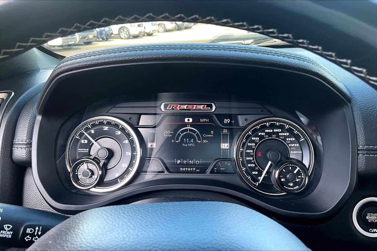 Used 2021 Bright White Clearcoat Ram Rebel image 26
