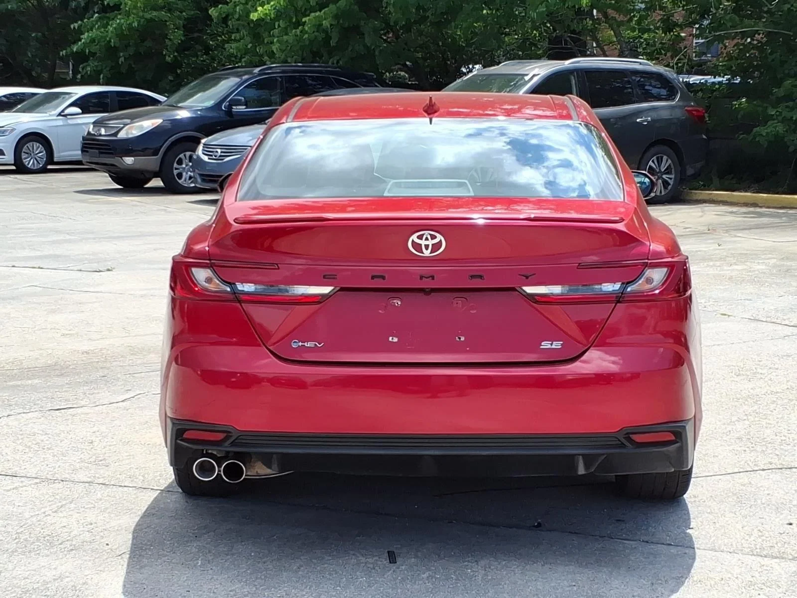 Used 2025 RED Toyota SE image 8