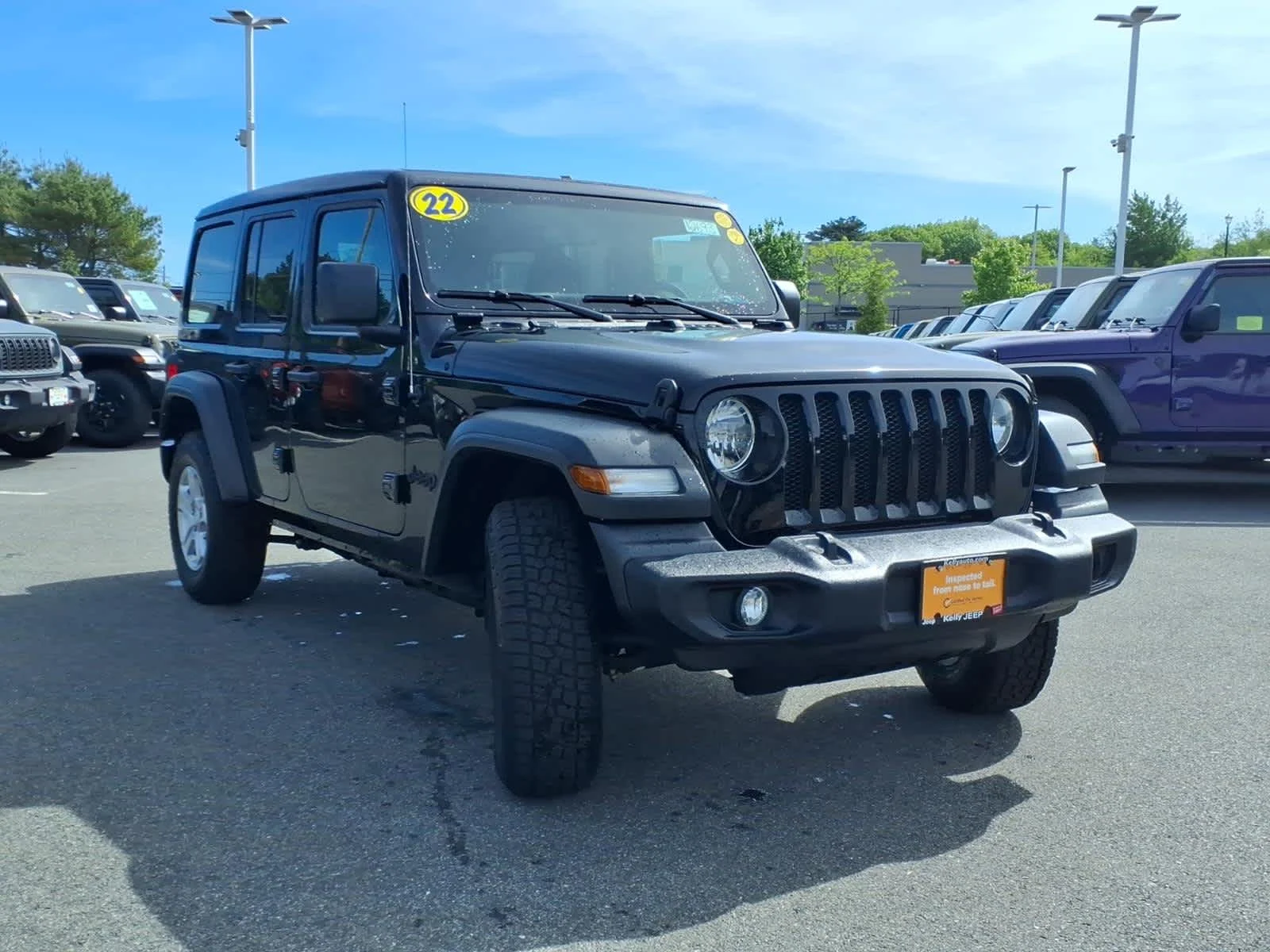 Used 2022 Black Clearcoat Jeep Unlimited Sport S image 5