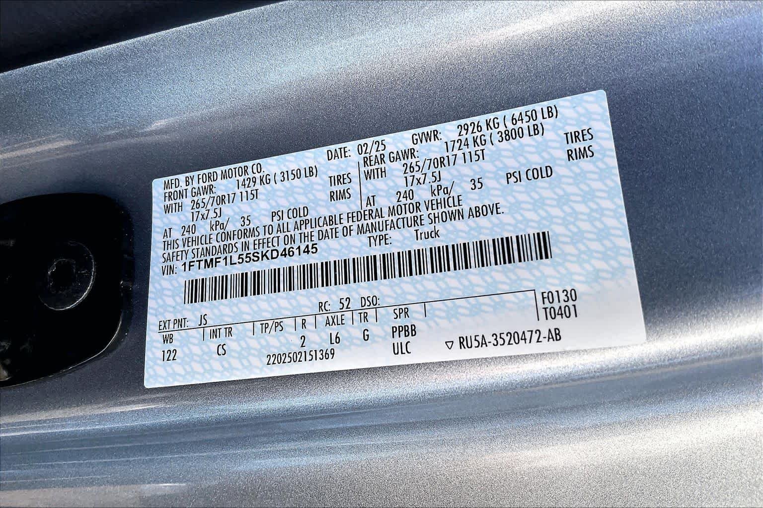 Used 2025 Iconic Silver Metallic Ford XL image 31
