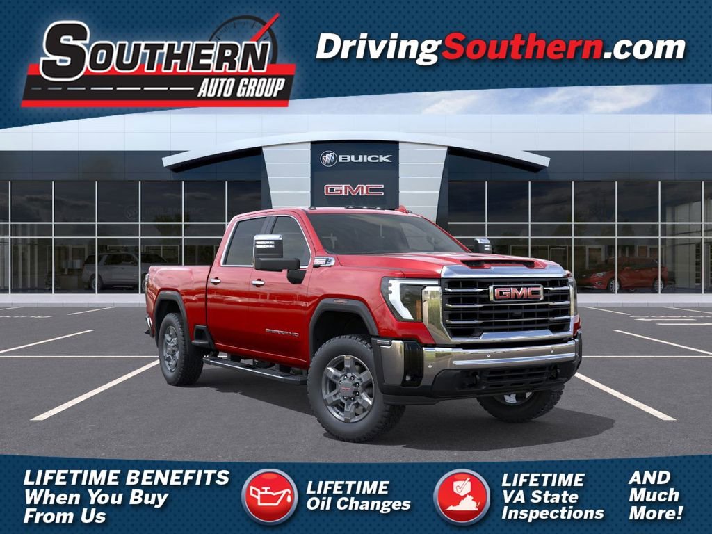 New 2026 Volcanic Red Tintcoat GMC SLT image 1