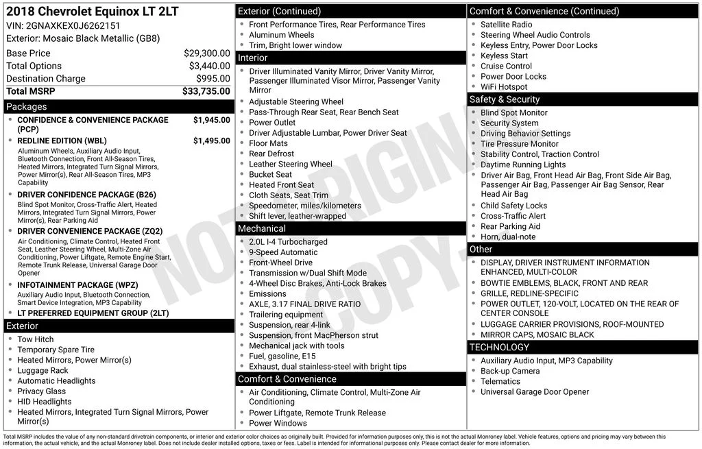Used 2018 Black Chevrolet LT image 10