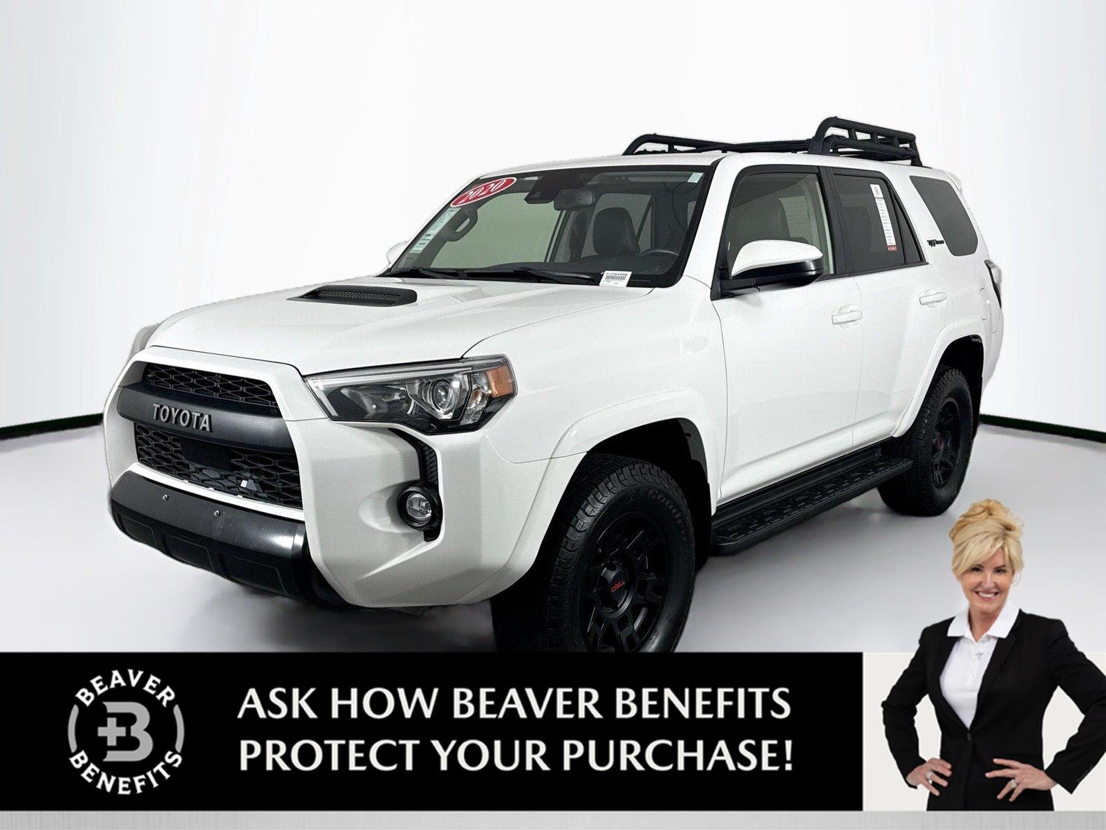 Used 2020 Super White Toyota TRD Pro image 1
