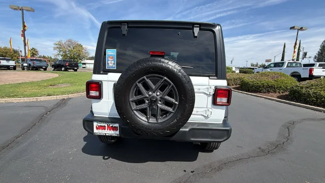 Used 2024 Bright White Clearcoat Jeep Sport S image 5