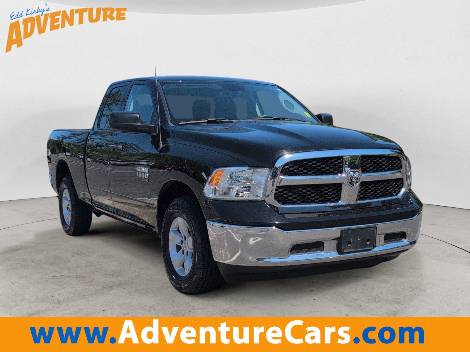 Used 2024 Diamond Black Crystal Pearlcoat Ram SLT image 1