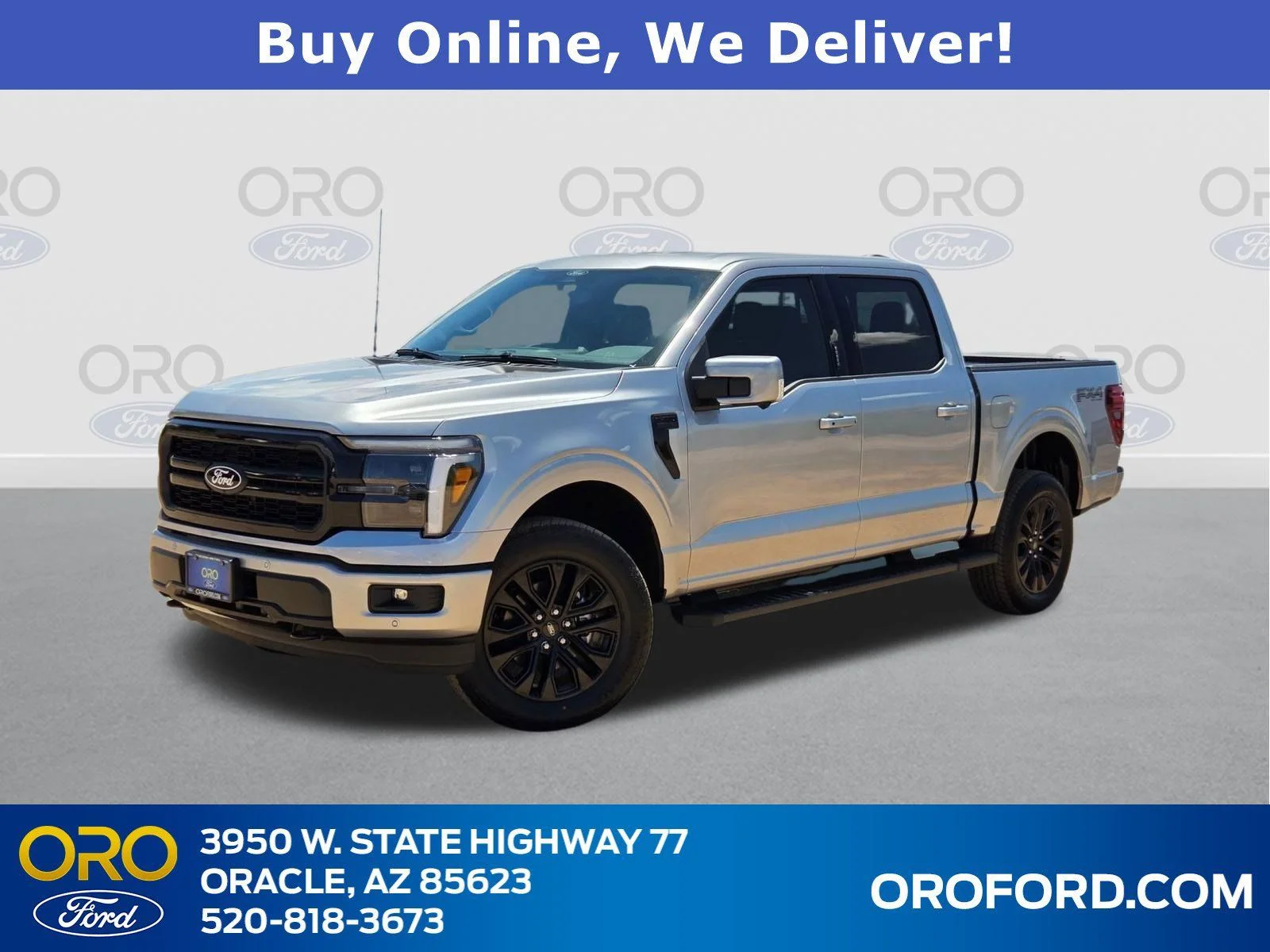 New 2026 Iconic Silver Metallic Ford Lariat® image 1