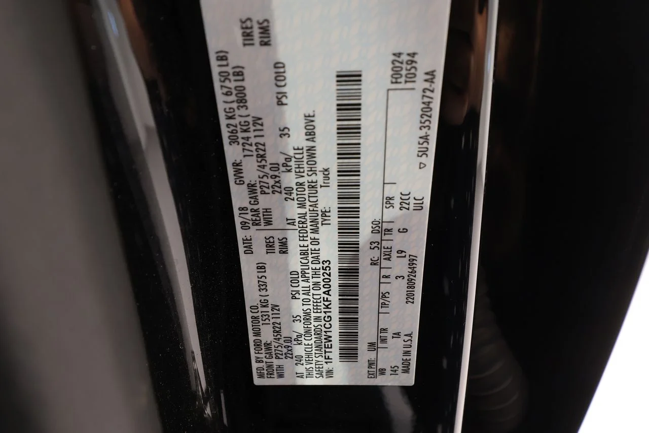 Used 2019 Black Ford Limited image 19