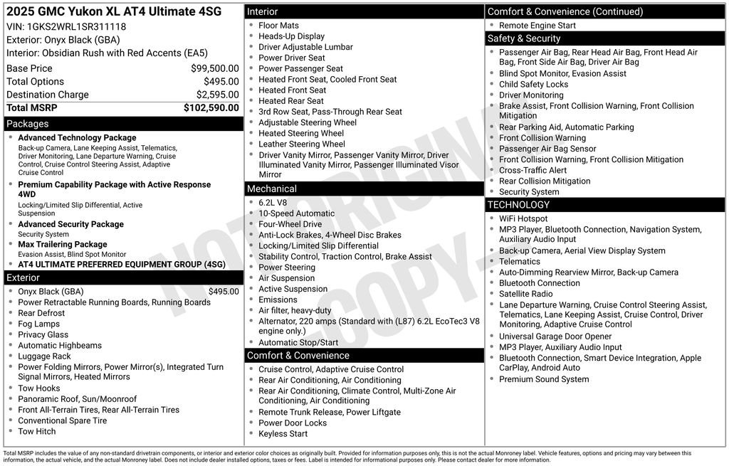 Certified Used 2025 Black GMC AT4 Ultimate image 29