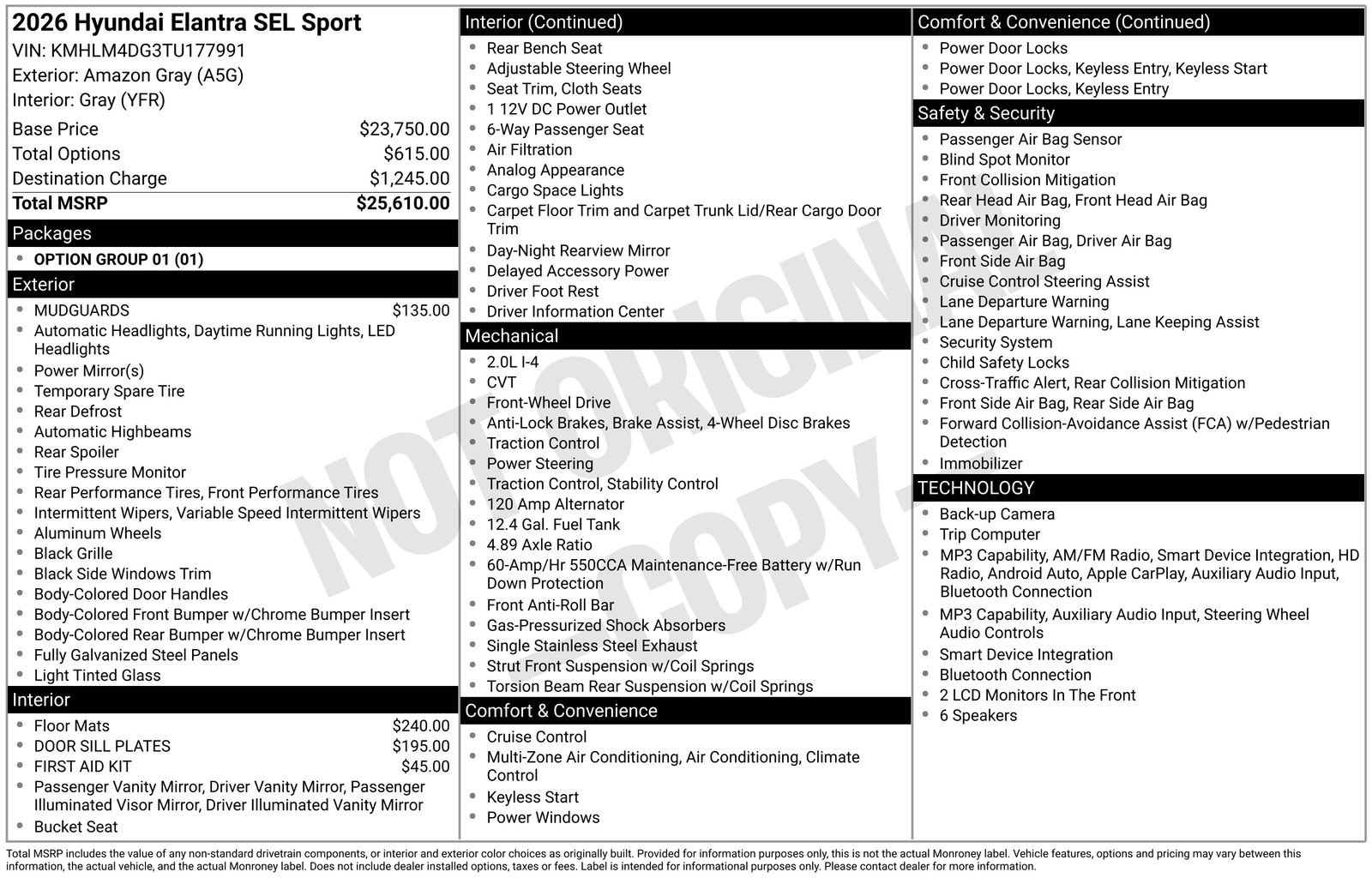 New 2026 Gray Hyundai SEL Sport image 13