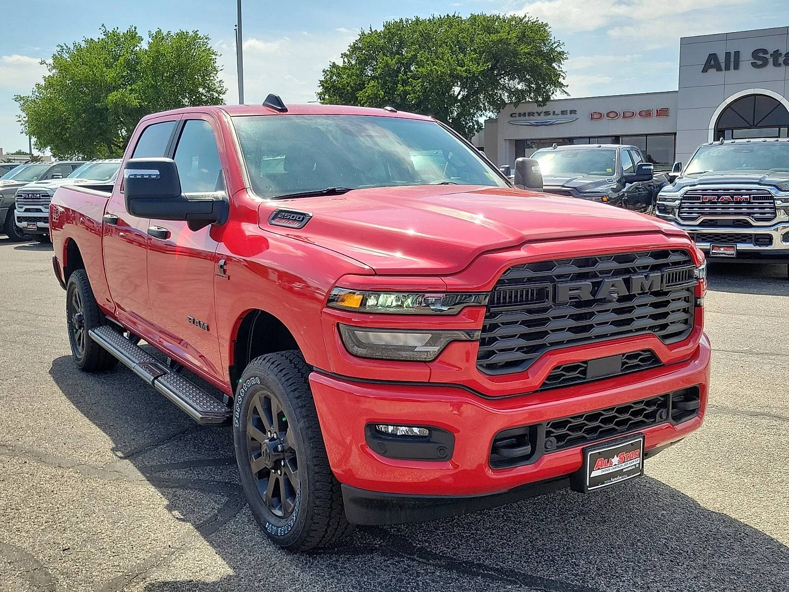 New 2026 Flame Red Ram LONE STAR CREW CAB 4X4 6