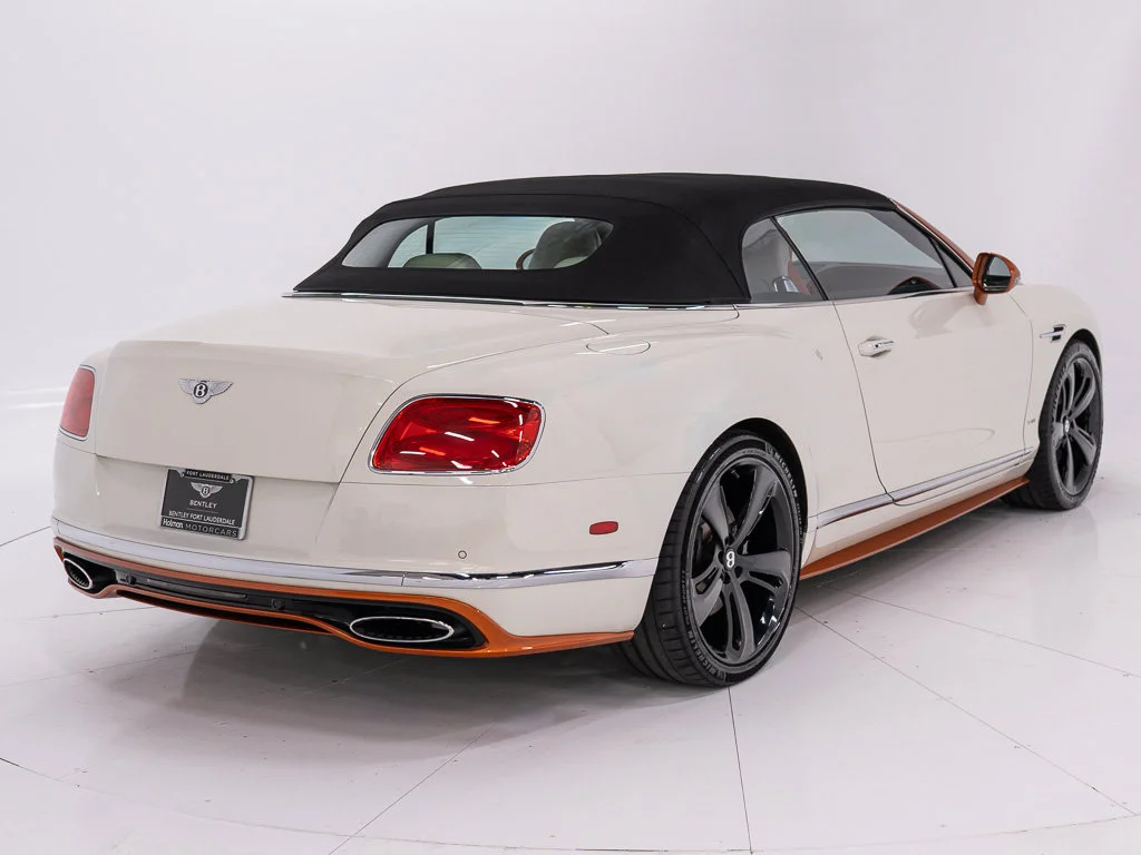 Certified Used 2017 Orange Flame over Ghost White by Mulliner PCG Bentley W12 Convertible image 14