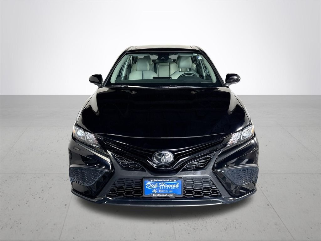 Used 2023 Midnight Black Metallic Toyota SE image 3