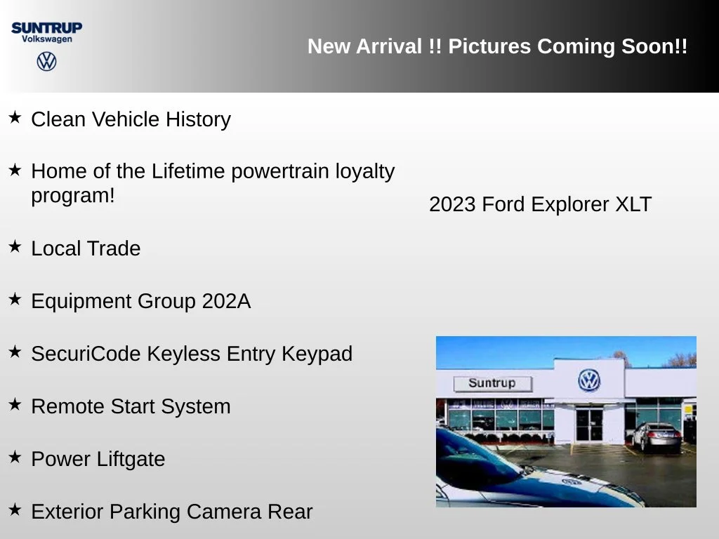 Used 2023 Silver Metallic Ford XLT image 2