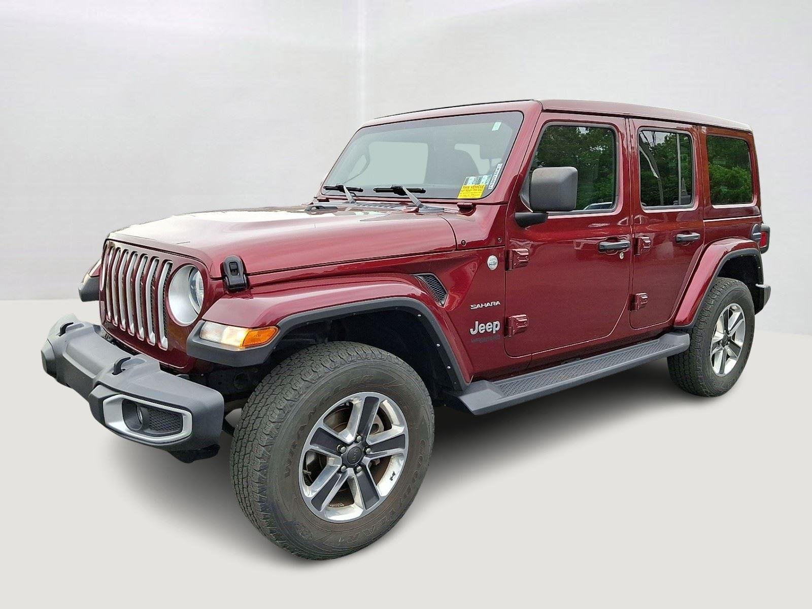 Used 2021 Snazzberry Pearlcoat Jeep Unlimited Sahara image 3
