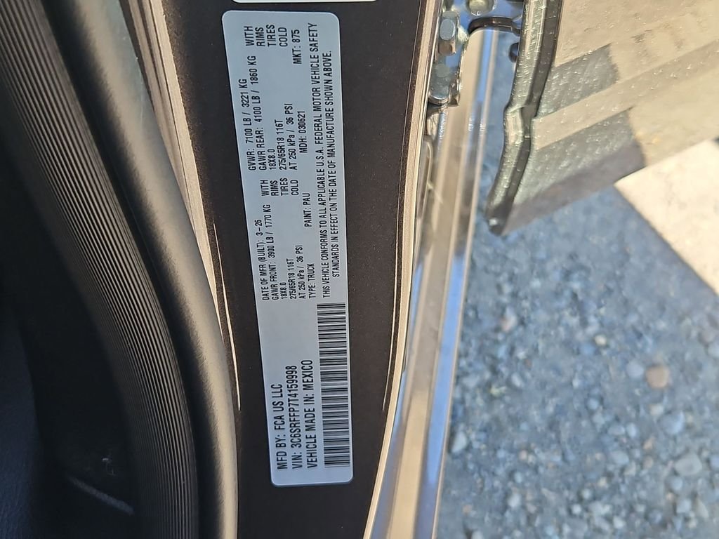New 2026 Granite Crystal Metallic Clear-Coat Exterior Paint RAM Big Horn/Lone Star image 28