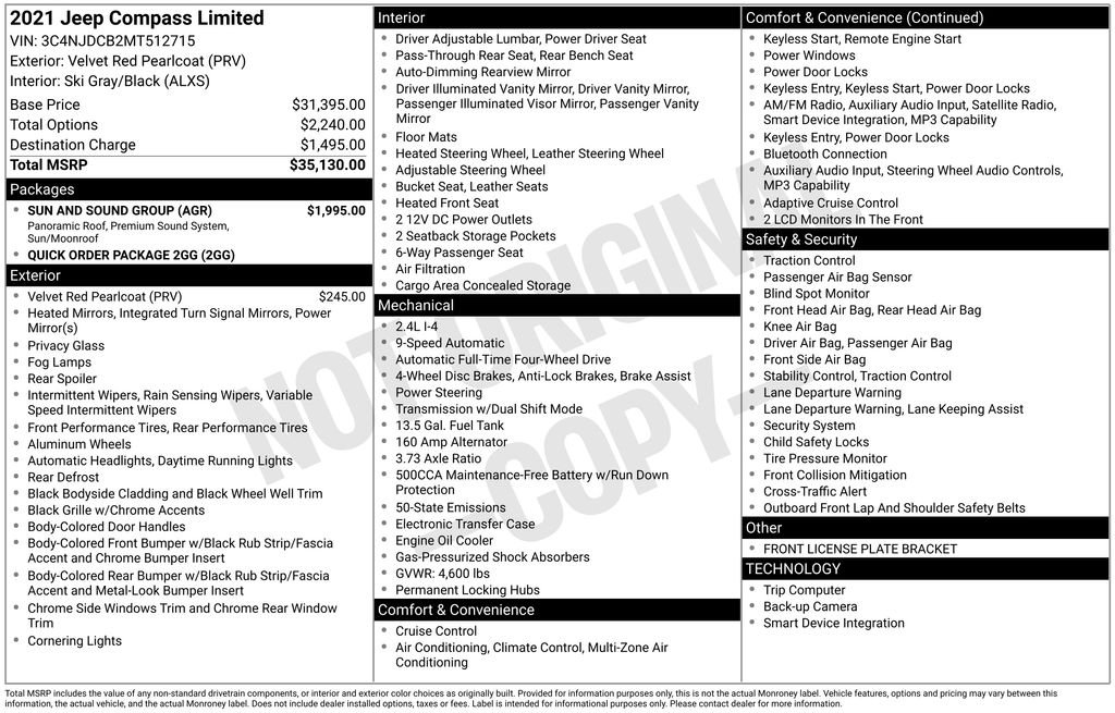 Used 2021 Red Jeep Limited image 6