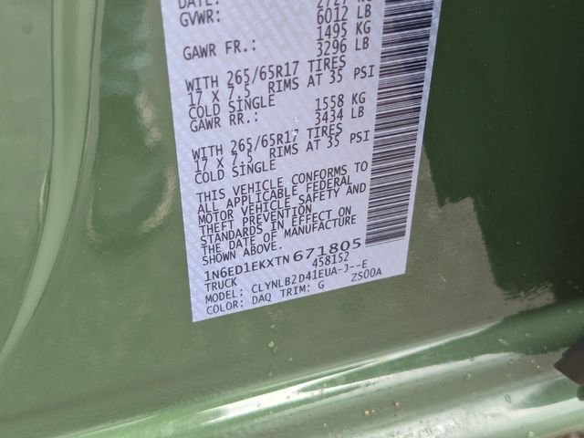 New 2026 Tactical Green Metallic Nissan Crew Cab SV image 30