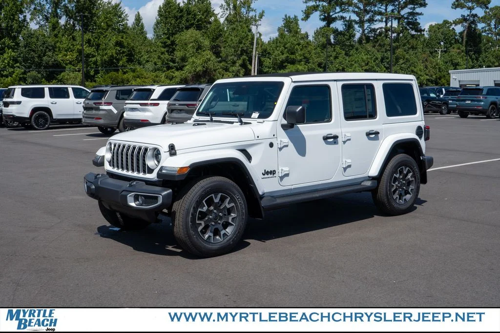 New 2026 Bright White Clear-Coat Exterior Paint Jeep Sahara image 2