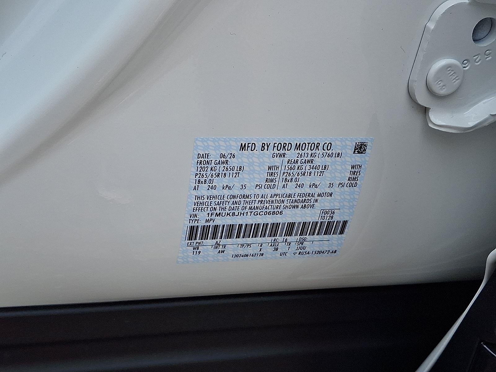 New 2026 Star White Metallic Tri-Coat Ford Tremor® image 19