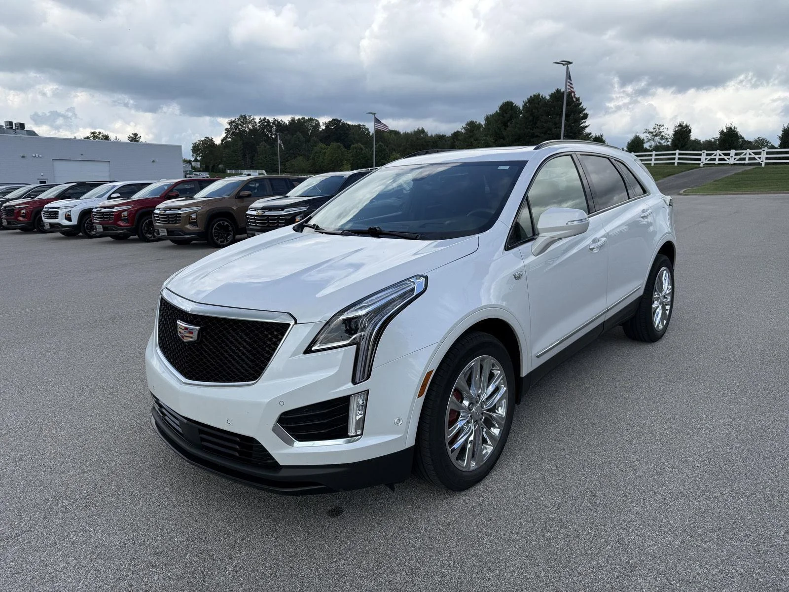 Used 2023 Crystal White Tricoat Cadillac AWD Sport image 2