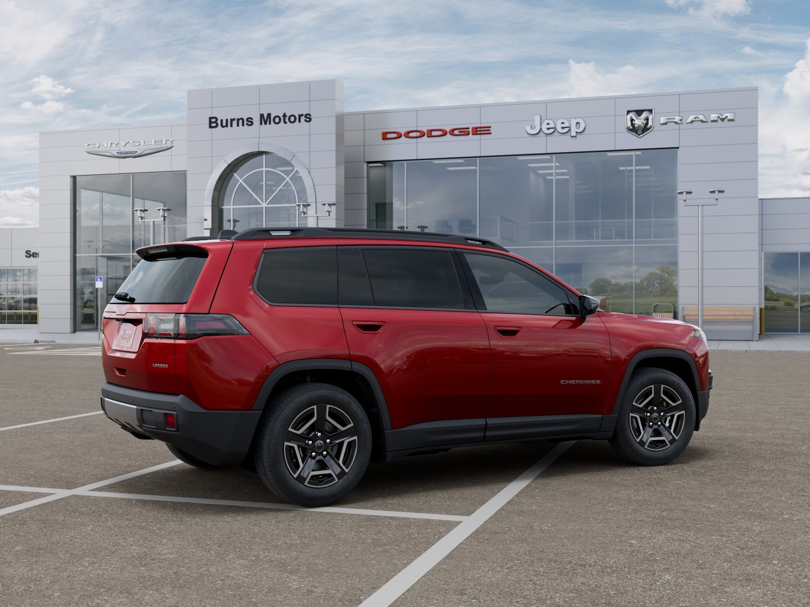 New 2026 Red Hot Pearl-Coat Exterior Paint Jeep Laredo image 4