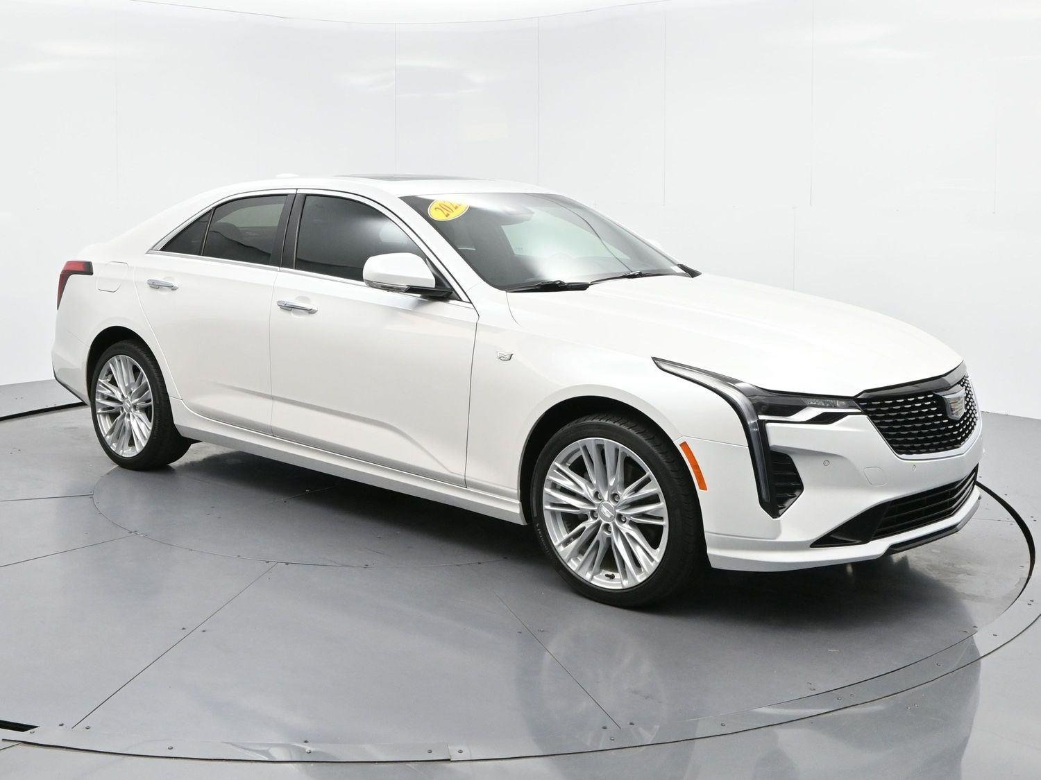 Used 2022 Crystal White Tricoat Cadillac Premium Luxury image 1