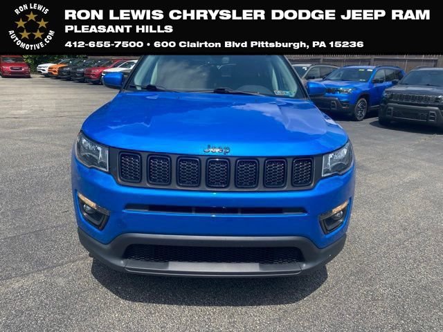 Certified Used 2021 Blue Jeep Latitude image 1