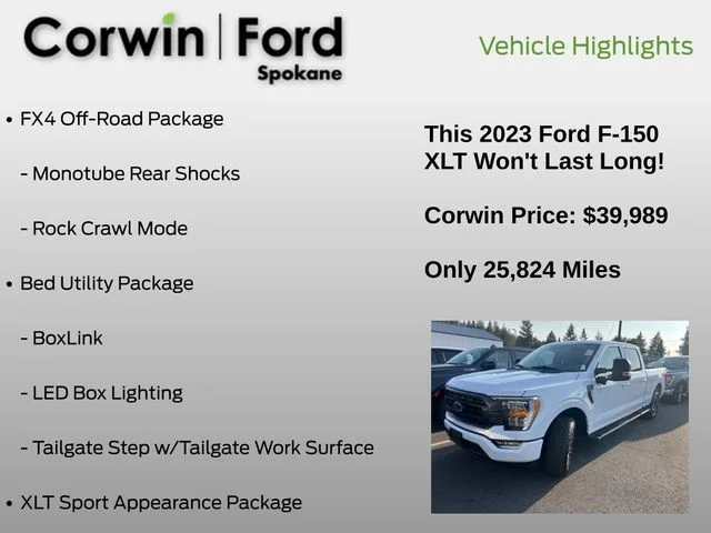 Used 2023 Oxford White Ford XLT image 14