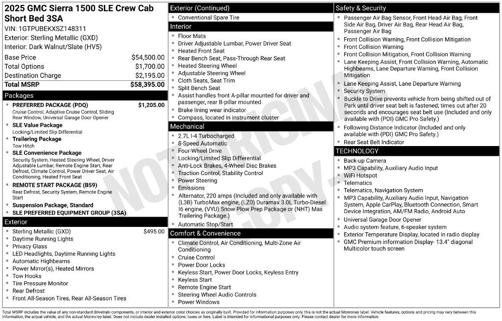 2025 GMC Sierra 1500 SLE - Photo 31