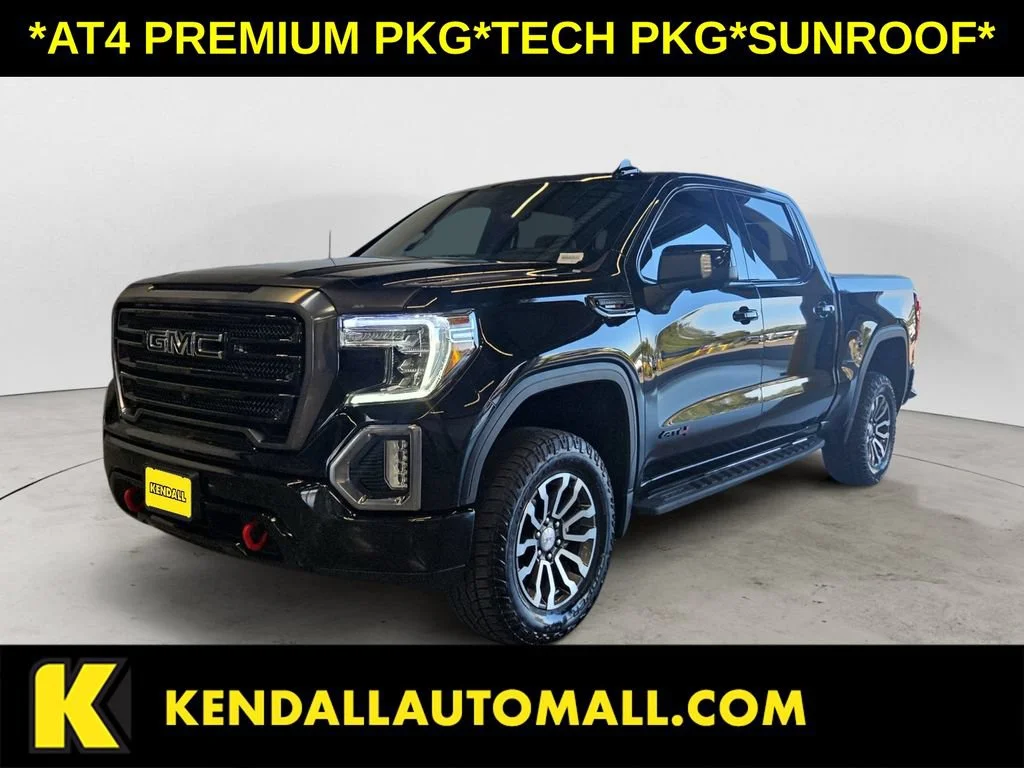 Used 2021 ONYX BLACK GMC AT4 image 1