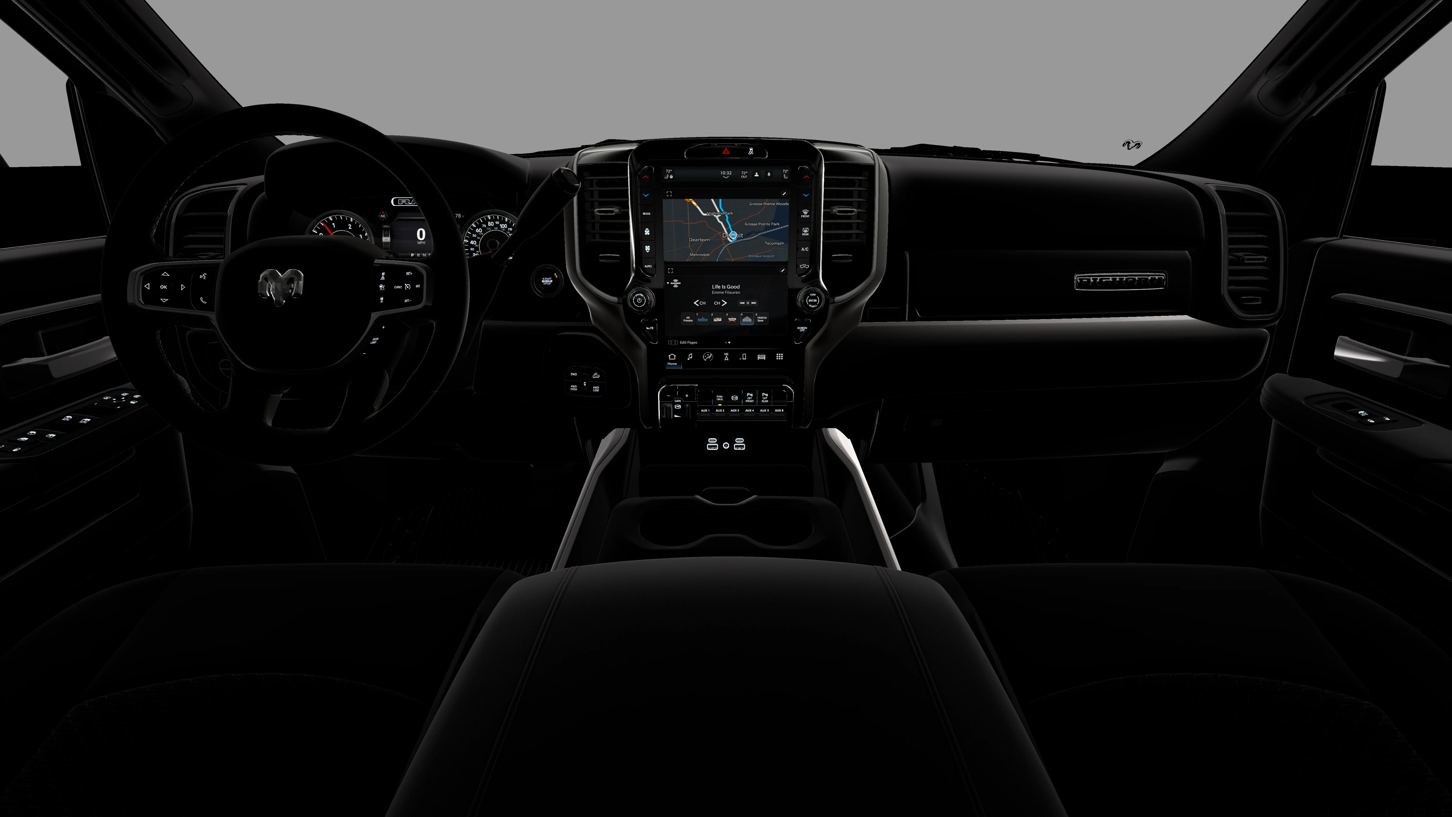 New 2026 Diamond Black Crystal Pearl-Coat Exterior Paint RAM BIG HORN image 18