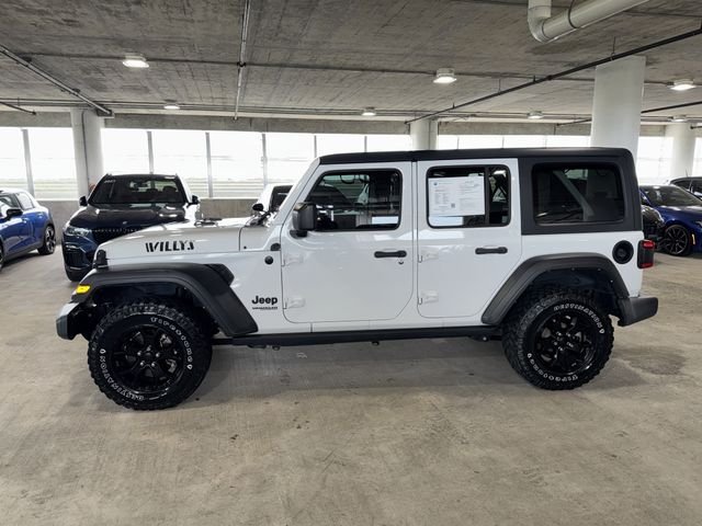 Used 2022 Bright White Clearcoat Jeep Unlimited Willys image 5