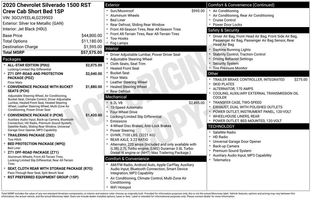 Used 2020 Silver Chevrolet RST image 30