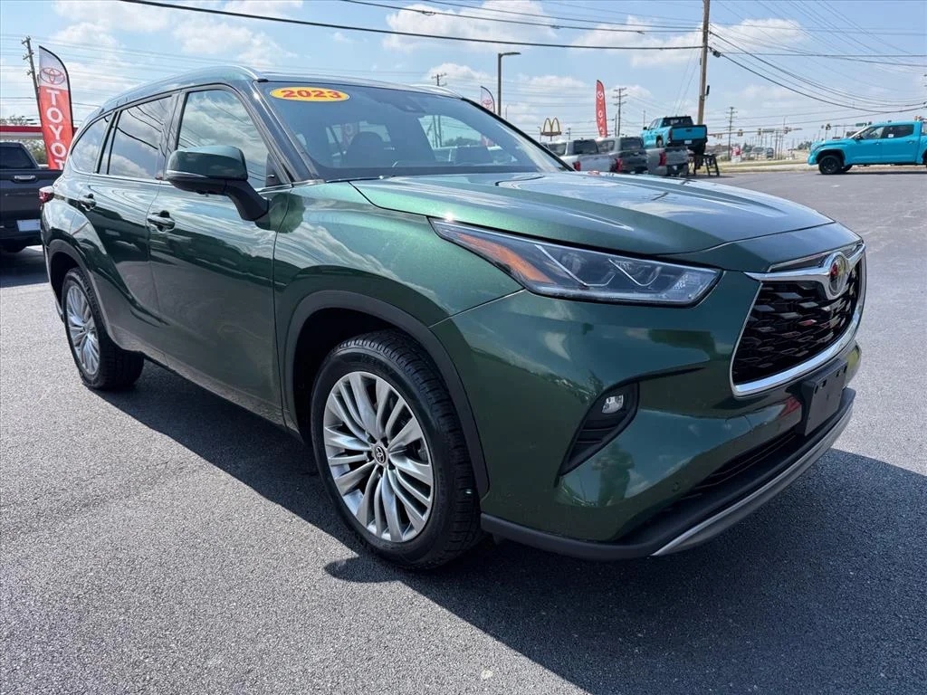 Certified Used 2023 Dark Green Toyota Platinum image 2