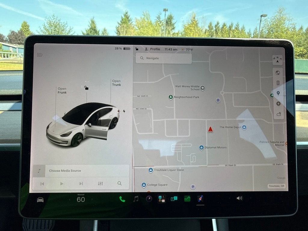 Used 2020 Pearl White Multi-Coat Tesla Long Range image 12
