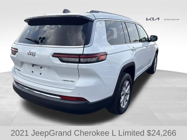 Used 2021 Bright White Clearcoat Jeep Limited image 8