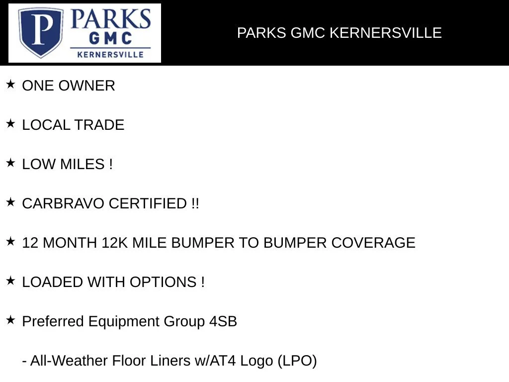 Used 2020 ONYX BLACK GMC AT4 image 4