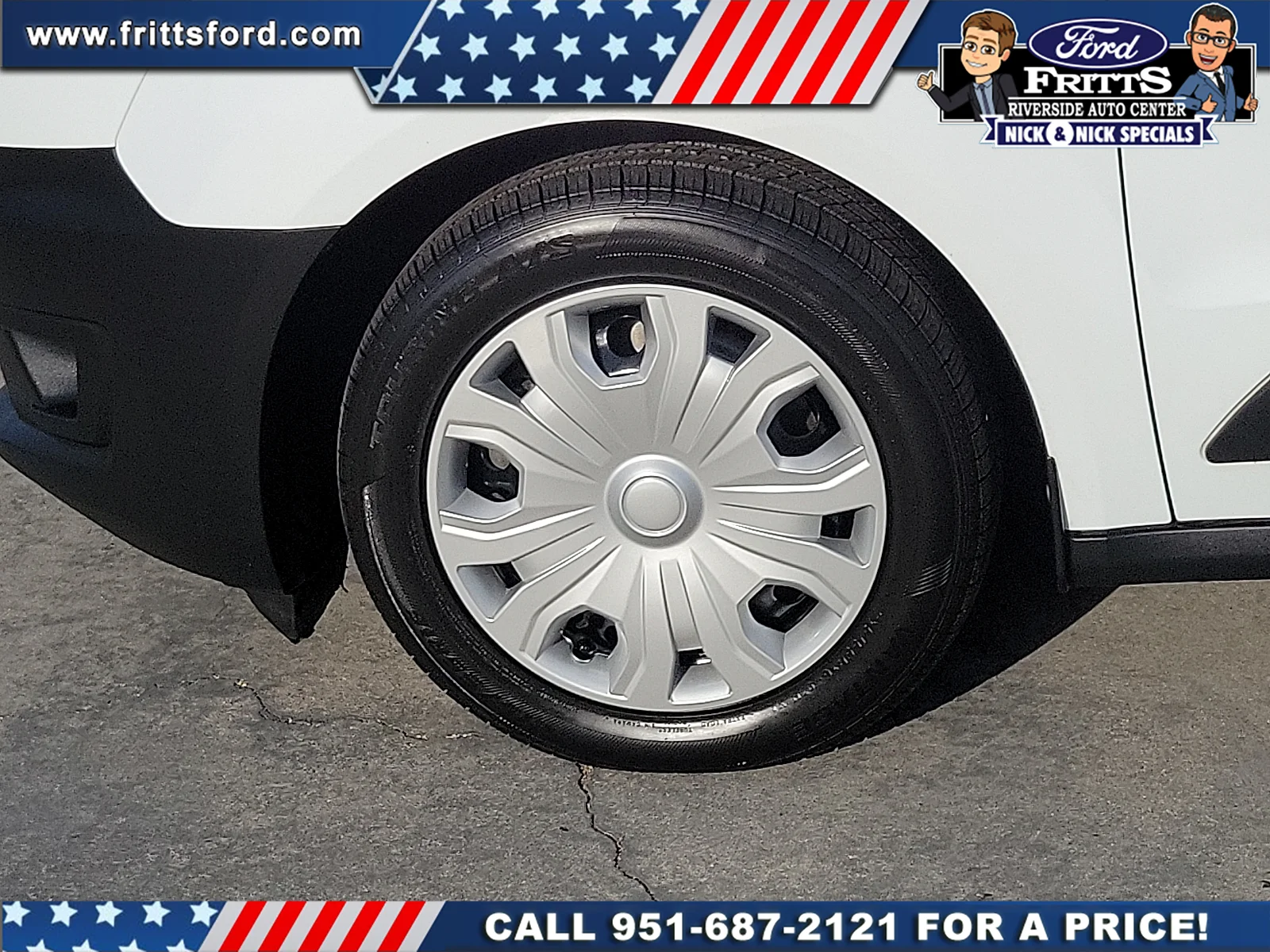 Certified Used 2021 Frozen White Ford XL Cargo Van image 18