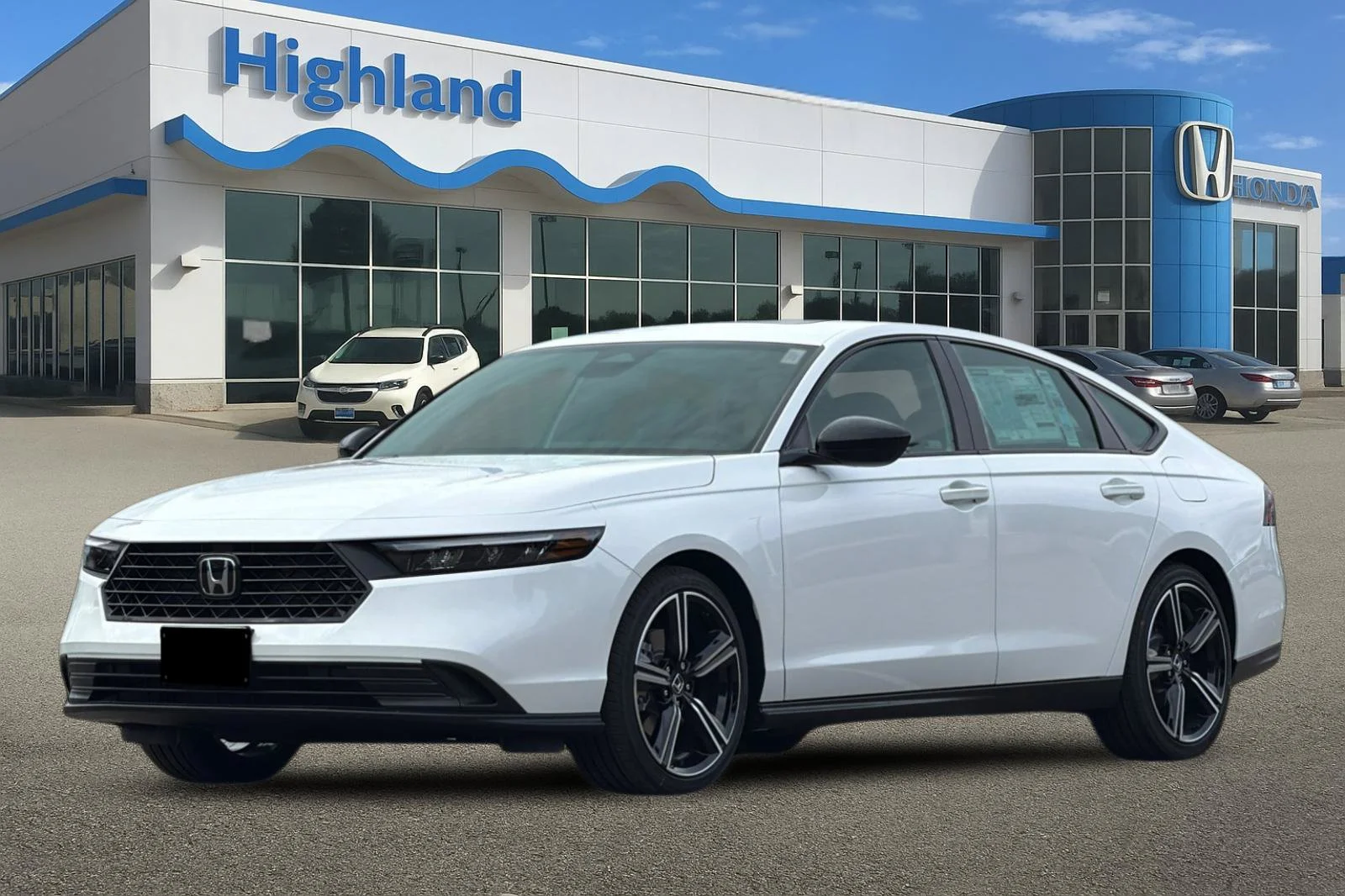 New 2026 Platinum White Pearl Honda Sport image 1