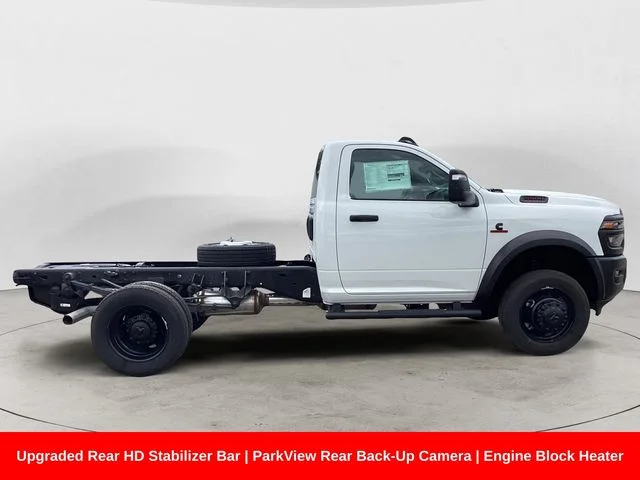 New 2026 Bright White Clearcoat Ram TRADESMAN CHASSIS REGULAR CAB 4X4 60