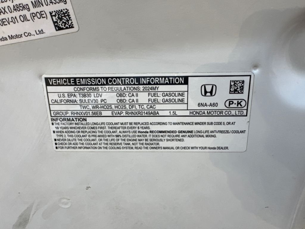 Used 2024 White Honda EX image 9