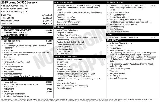 Used 2025 Silver Lexus Luxury+ image 42