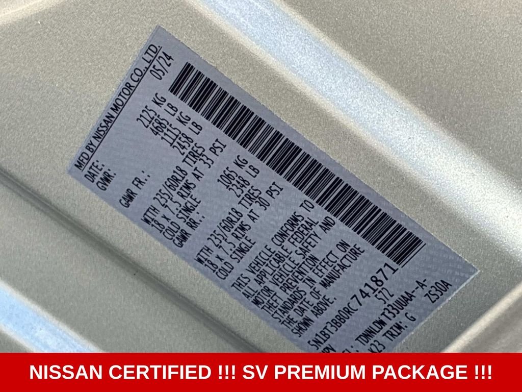 Used 2024 Silver Nissan SV image 22