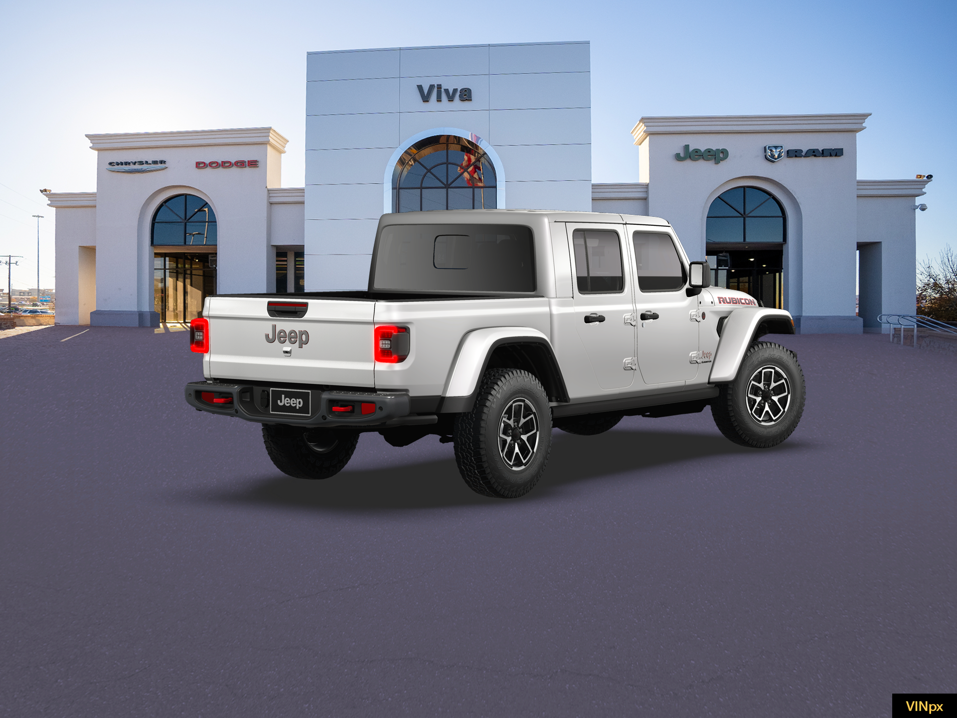 New 2026 Bright White Clear-Coat Exterior Paint Jeep Rubicon X image 7